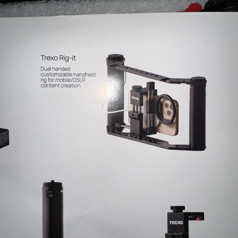 Trexo Rig It Customizable Handheld Video Camera Rig Filmmaker Accessory - Picture 2 of 3
